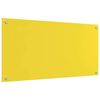 vidaXL Spate de bucătărie 2 pcs Galben 100 x 50 cm sticlă securizată