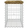 vidaXL Bancă grădină, design gabion, 63x31,5x42 cm, lemn pin impregnat