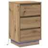 vidaXL Dulap de noapte Stejar Artizanal 39 x 34,5 x 65 cm