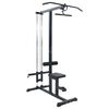 vidaXL Aparat helcometru Manual Negru 110 x 70 x 187 cm