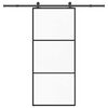 vidaXL Ușă glisantă cu set feronerie, 90x205 cm, sticlă ESG/aluminiu