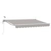 vidaXL Cort electric retractabil Gri deschis și alb. 3,5 x 2,5 m