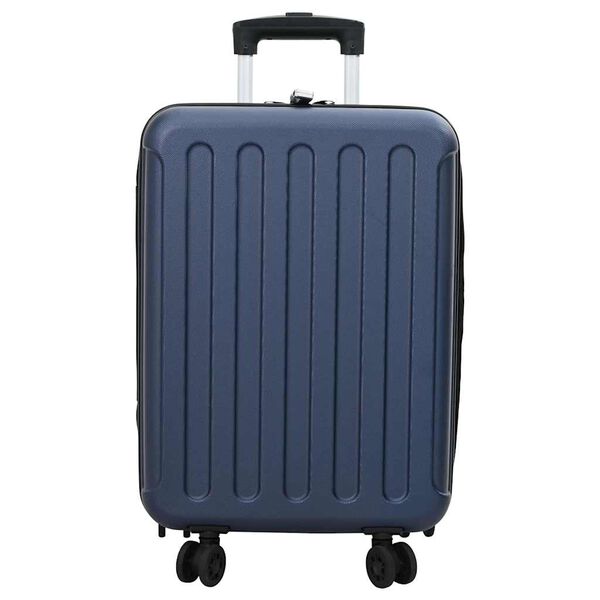 vidaXL Valiză cu blocare Albastru &icirc;nchis 34 x 23 x 55.5 cm Plastic ABS