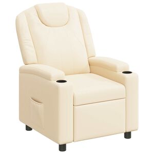 vidaXL Fotoliu recliner Crem 75 x 95 x 106 cm Țesătură