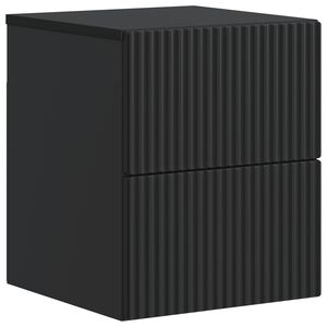 vidaXL Dulap de noapte suspendat Negru 33 x 34,5 x 40 cm
