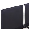 vidaXL Cadru de pat fără saltea piele artificială neagră 135x190 cm
