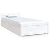 vidaXL Cadru pat cu sertare, alb, 75x190 cm, mic single
