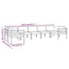 vidaXL Set mobilier de grădină cu perne, 7 piese, antracit, aluminiu
