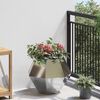 vidaXL Jardinieră 2 pcs Argintiu 50 x 50 x 40 cm Oțel Galvanizat