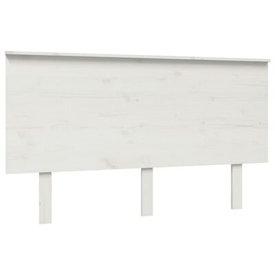 vidaXL Tăblie de pat, alb, 184x6x82,5 cm, lemn masiv de pin