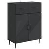 vidaXL Bufet Negru 66 x 34,5 x 89,5 cm Lemn prelucrat