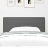vidaXL Tăblie cap cu headboard Gri deschis 80 cm Piele artificială