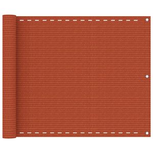 vidaXL Paravan de balcon, portocaliu, 75x300 cm, HDPE