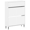 vidaXL Dulap pentru pantofi ZWOLLE 78 x 24 x 103 cm Lemn prelucrat Alb