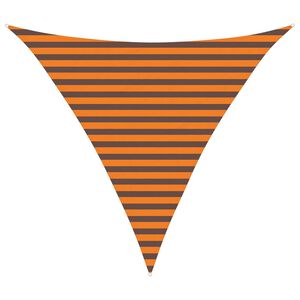 vidaXL P&acirc;nză de umbră Portocalie și maro 3 x 3 x 3 m