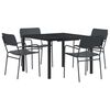 vidaXL Set de Mobilier pentru Exterior 5 buc. Antracit Oțel