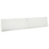 vidaXL Zid de sprijin 2 buc. 100 x 12 x 50 cm Oțel Alb