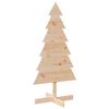 vidaXL Brad de Crăciun din lemn decorativ, 120 cm, lemn de pin masiv