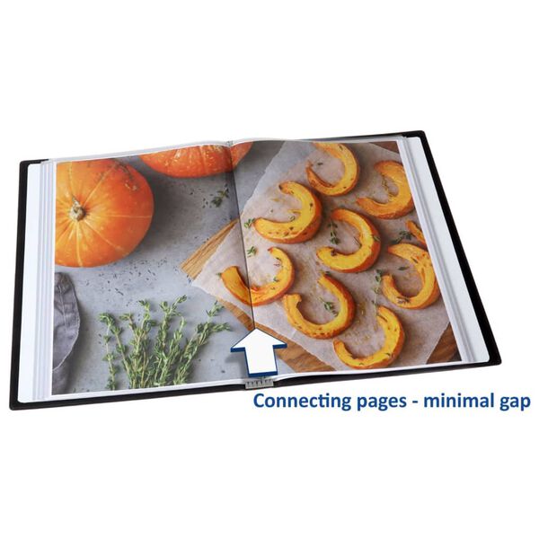 rillstab Portofoliu A4, 120 folii, negru