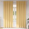 vidaXL Perdele Opaque cu Inel 2 pcs Bej 245 x 140 cm Poliester