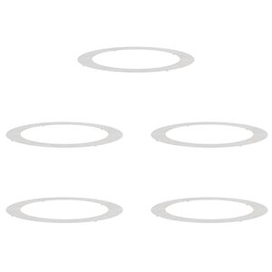 vidaXL potrivit pentru inele de copac plat 5 buc. Argintiu &Oslash;90/120 cm