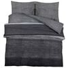 vidaXL Set cu husă de pilotă, gri &icirc;nchis și negru, 260x240 cm, bumbac