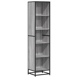 vidaXL Bibliotecă, gri sonoma, 40x35x170,5 cm, lemn prelucrat