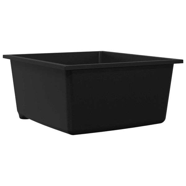 vidaXL Chiuvetă de bucătărie Negru 38 x 44 x 20 cm Granit