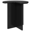 vidaXL Masă laterală Stejar Negru &Oslash; 39 x 38 cm Lemn prelucrat