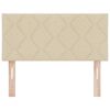 vidaXL Tăblie cap cu headboard Crem 90 cm Piele artificială