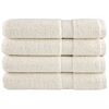vidaXL Prosoape de saună premium SOLUND 4 buc. crem 80x200 cm 600 gsm