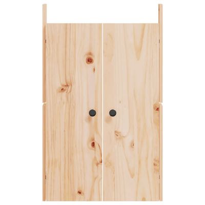 vidaXL Uși de bucătărie de exterior 2 buc., 50x9x82 cm, lemn masiv pin