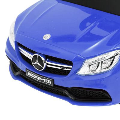 vidaXL Mașinuță cu împingere Mercedes-Benz C63, albastru