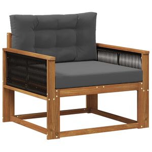 vidaXL Canapea Medie pentru Exterior natural