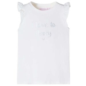 vidaXL Tricou pentru copii cu m&acirc;neci cu volane, lila, 104