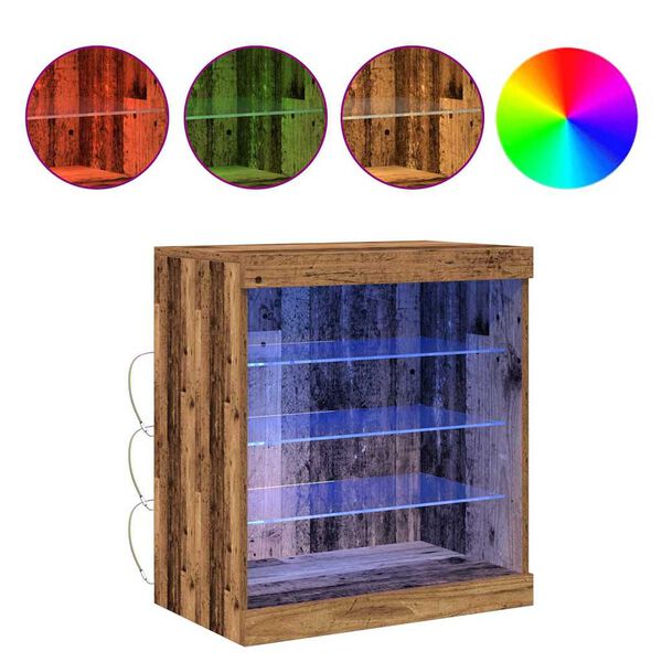 vidaXL Bufet Lemn vechi 60.5 x 37 x 67 cm Lemn compozit