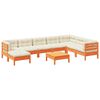 vidaXL Set mobilier de grădină cu perne, 9 piese, lemn masiv de pin