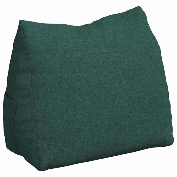 vidaXL Perna pentru spate Verde &icirc;nchis 45 x 20 x 35 cm țesătură