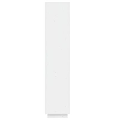 vidaXL Bibliotecă/Separator cameră alb 40x35x167 cm lemn masiv de pin