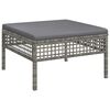 vidaXL Set mobilier de grădină cu perne, 6 piese, gri, poliratan