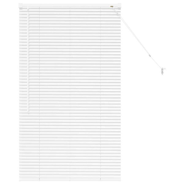 vidaXL Jaluzele venetiene cu perdele Manual Alb 130 x 70 cm Aluminiu