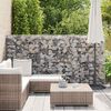vidaXL Perete gabion cu capace, 100 x 20 x 150 cm, oțel galvanizat