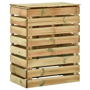 vidaXL Compactor de grădină cu lamele Verde 110 x 58 x 113 cm