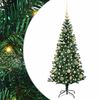 vidaXL Pom de Crăciun artificial pre-iluminat cu 150 LED Verde 120 cm