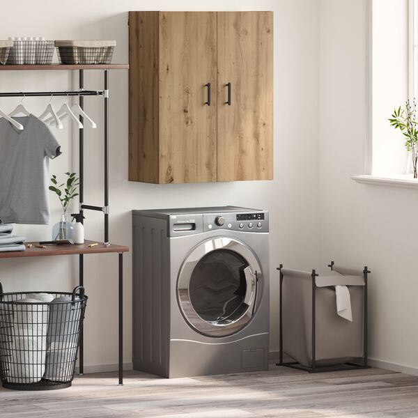 vidaXL Dulap de perete Pe perete Stejar Artizanal 69,5 x 34 x 90 cm