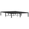 vidaXL Cadru pat metalic, negru, 140x190 cm