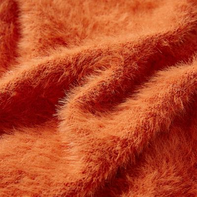 Pulover tricotat pentru copii, portocaliu ars, 92