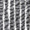 vidaXL Perdele pentru insecte, gri și alb-negru, 90x200 cm, chenille