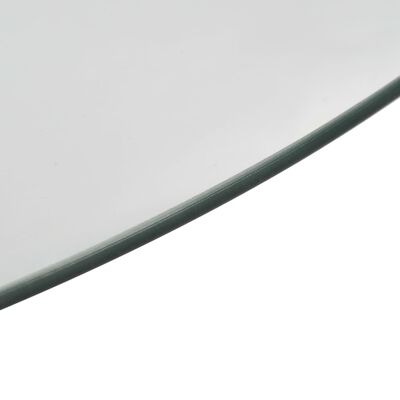 vidaXL Platou servire rotativ transparent, 60 cm, sticlă securizată