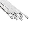 vidaXL Legătură pentru cablu 12 buc. 4,6 x 500 mm Argintiu